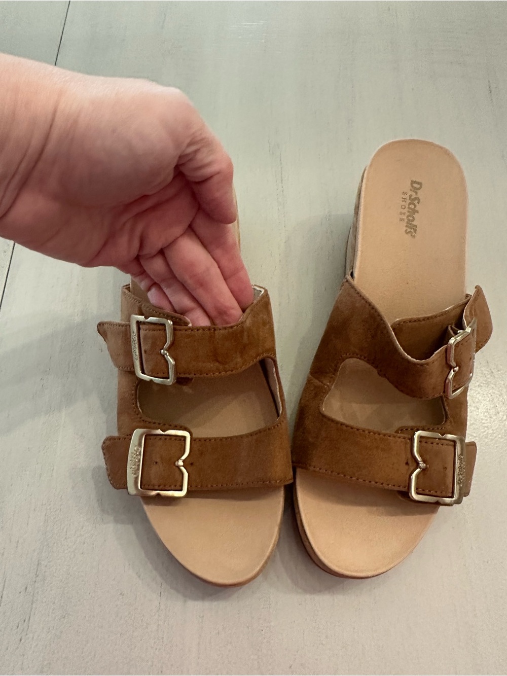 Dr. Scholl's Cali Breeze Wedge Sandal Size 9M Like New - Picture 4 of 11
